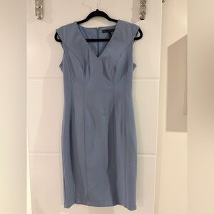 White House Black Market Light Blue Midi Dress
